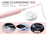 360&deg Heated Lash Brush Rechargeable with 3 Brush Heads & 3 Temp & 5s Fast V1192-AZ-W-2711