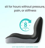 Ergonomic Memory Foam Seat Cushion with Lumbar Support and Tailbone Protection for Office Chairs, V1188-MS-325-0090