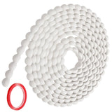 2 Rolls Peel and Stick Molding Trim with Double-sided Tape, 9.8ft x 0.6" PVC Flexible Wall Trim with V1369-AZ3-W-08672