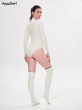 2MM jellyfish suit diving wet clothes jellyfish suit snorkeling swimsuit super elastic skin-friendly V1102-AQ-012WHITE-M