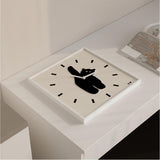 Wall Clock Innovative Nordic Style Cute Cat Pattern Silent Prevents Ticking Living Room Wall Clock V1294-YM0706-3115230057211