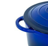 26cm Enamelled Cast Iron French Oven Casserole - Blue V196-CIC26B