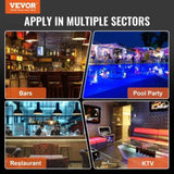 VEVOR LED Lighted Liquor Bottle Display Bar Shelf RF & App Control 406 mm 4-Step V952-ZTXLEDJPZSJ4YKGNLV3