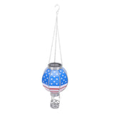 Hot Air Balloon Solar Lantern Decorative Solar Hanging Light with Candle Holder for Courtyard Garden V1294-YM0901-3111240205011