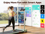 Everfit 3 in 1 Walking Pad Treadmill 12% Incline Under Desk Foldable Treadmills for Home Gym With TMILL-380H-2INC-GN
