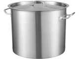 Stainless Steel Stockpot, 42 Quart Large Cooking Pots, Multipurpose Cookware Sauce Pot with Lid & V952-TGFHDB30442QTKOM5V0
