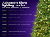 Jingle Jollys Christmas Tree 2.4m Xmas Tree Decorations 1488 LEDs XM-TR-E-WELL-8F-LED-N