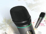 Dual Wireless Rechargeable Microphone Set with Display for Karaoke Weddings DJs Speech & Classroom V1263-JX-6973