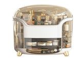 Cosmetic Box Large Capacity Compartment Storage Rotatable Waterproof Transparent Vertical Makeup V1294-YM0703-3117230116311