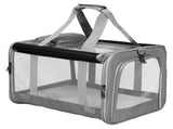 Pawz 3 in 1 Pet Soft Crate Dog Cat Carrier XL Size Grey PT1254-XL-GY
