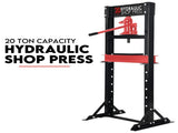 20 Ton Hydraulic Shop Press Workshop Jack Stand Bending Tool V379-20TSHOPPRS