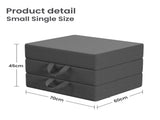 15cm Small Single BedStory 3-Fold Mattress Folding Foam Bed Washable Cover, 180x70cm XFGH-MA-L-FD-15-SS-GY