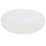 LED Flush Mount Ceiling Light Round Ceiling Lamp Creamy White Threaded Shape Lampshade for Living V1294-YM0901-3119250017311