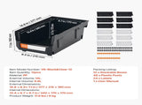 Plastic Stackable Bins, 37.7 x 21.5 x 18 cm , Plastic Containers for Organizing & V952-DDWLX12GZ14L7T773001V0
