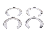 4pcs Horseshoes Aluminum Alloy Light Weight Reliable Practical Horse Riding Accessory for Racecourse V1294-YM0523-3111220079611