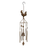 Hanging Chicken Windchime Cast Iron Bell 78cm V637-06984CHK