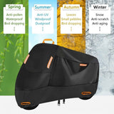 All-Weather Scooter & Motorcycle Cover with 210D Oxford Fabric, Reinforced Anti-Theft Lock Holes, V1341-ZY-6PQ4KZNH-4XL