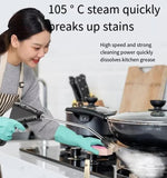 Beige 1500W High Pressure Steam Cleaner with Digital Display - 1.2L Heavy Duty Steamer for V888-ELOSUNG44363