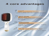 White Advanced 3-in-1 Scalp & Hair Care Massage Comb - Red Light Therapy, EMS Microcurrent & V888-ELOSUNG27733