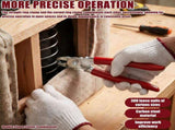 Straight Hog Ring Pliers, Dual Pliers Design, Added Hand Protection for Auto Upholstery And Pet Cage V1366-AZ2-W-15584
