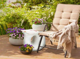 U-Shaped Terrazzo Concrete Outdoor Stool V767-JJ-ZZ1187-G1