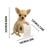 Darzheoy Dogs Toilet Roll Holder Series, 3D Resin Cute Dog Towel Rack, Wall Mouted Toilets Paper V1189-WXFWAL-20260326-02520