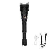 Strong Brightness LED Flashlight 5-Gear Zoom Emergency Flashlight for Outdoor USB Charging V1294-YM0901-3119210102111