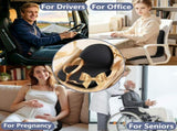 Car Seat Cushion with Lumbar Support Pillow - Memory Foam Driver Seat Cushion for Back & Sciatica V1107-800-62107-GRY