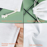 50Pcs 20X30cm Drawstring Storage Bags Calico Bags Linen Tote Gift Bag Bulk V201-W12783644