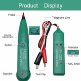 Cable Tracker Wire Tracer Tracker Telephone Tone Generator Toner Tester for Network Telephone V1192-AZ-W-3044