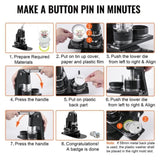 VEVOR Button Maker Machine Badge Pin Machine 1"+2.25" 500 Free Parts Press Kit V952-DGNBJSKXZJZHS4YN6V0