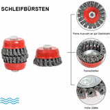 Bevel Brush For Angle Grinder, Metal/Steel, Twisted Wire, Flexible, Diameter 75 And 100 Mm, V1188-MS-227-1657