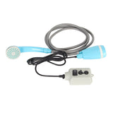 Portable Outdoor Shower Kit USB Rechargeable Camping Shower Set with Water Pump Blue V1294-YM0706-3111230170111