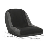 Tractor Seat Cover Black Lightweight Dust-Proof Mesh and Oxford Cloth V1366-AZ2-W-14049