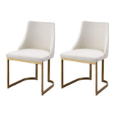 Artiss Dining Chairs Set of 2 Linen Fabric Frame Beige MO-DIN-C-02-FA-BGX2