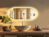 1000x500mm LED Bathroom Mirror Oval Anti-Fog Dimmable Wall Mount V178-66709