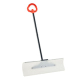 Snow Pusher Shovel, 76.2 cm Outdoor Snowplow Shovel with Ergonomic Grip, HDPE Plastic Blade, Winter V952-WLKSL3035INC7ZY9Y001V0