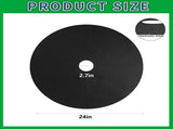 Tutuviw Non Woven Tree Ring, 24.4 inches Round Tree Base Weed Barrier Fabric Cover, Degradable and V1189-WXFWAL-20260319-00120