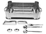 Barbecue Grill Thickened Stainless Steel Grilled Stove Charcoal Alcohol Grill Rectangular Grill V1294-YM0714-3111210265814