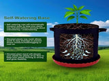 6 Pack 12 inch Self Watering Base for Fabric Grow Bag, Self-watering Plastic Elevated Plant Saucer V1258-DP02-C-524