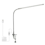 USB Clip-on Desk Lamp White Lighting Touching Control Dimmable LEDs Reading Light Flexible Lighting V1294-YM0901-L4729S