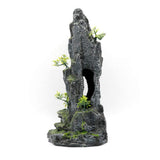 Aquarium Mountain View Stone Ornament Tree Rock Cave Fish Tank Decoration Fish Hiding Cave for your V1192-AZ-W-10831