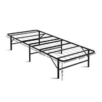 Artiss Folding Bed Frame Metal Base - Single FOLD-D-SINGLE-BK