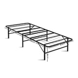 Artiss Folding Bed Frame Metal Base - Single FOLD-D-SINGLE-BK