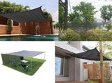 Sunshade Net 8 Brackets 85% Reinforced Thick Sun Sail, Windproof Net Greenhouse with Eyelets, V1237-ZY-203-2487