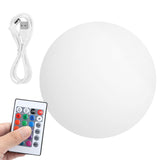 LED 16 Colors Remote Control Night Light USB Charging Waterproof Spherical Lamp V1294-YM0901-3119200164611