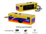 G6 Yellow Ultra-Mini Thumb Camera with 32GB Card, Card Reader & Adapter - HD Instant Pocket-Sized V888-ELOSUNG45919