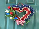 Gorgeous Heart Shaped Wreath, Holiday Decor Prop, Exquisite Crafted Door Hanging Ornament, Perfect V1192-AZ-W-24346