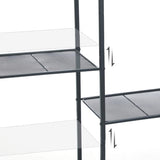 SONGMICS Bathroom Shelf 3-Tier Storage Rack with Adjustable Shelf Black V227-8498263000991