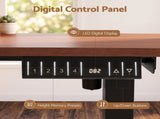 Artiss Electric Standing Desk Height Adjustable Table 120cm Walnut Black HASD-B-S2522R-120-BKWA